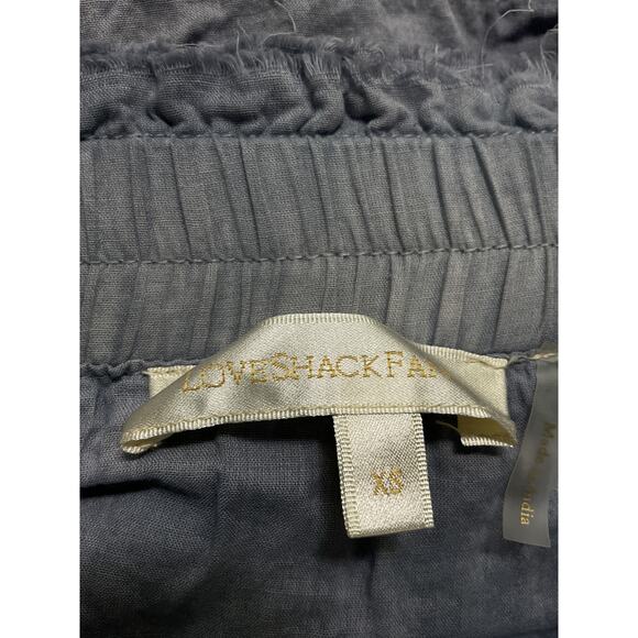 Loveshackfancy 'Ruffle' Blue Lace Trim Mini Skirt Size XS - Picture 4 of 5